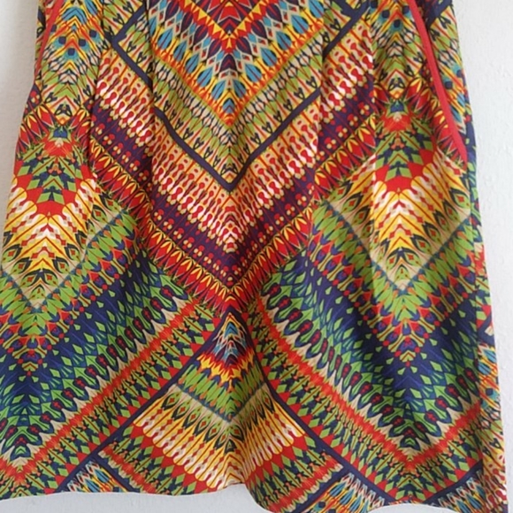 Ellen Tracy Mulicolor print dress with pockets sz 8 - Picture 4 of 16